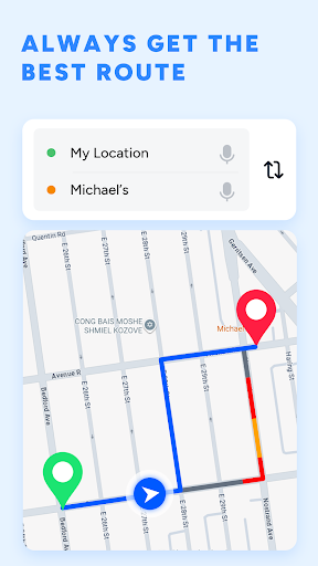 GPS yo'nalish qidiruvchisi - Ovozli navigatsiya;;Shunchaki ayting, va bo'ldi